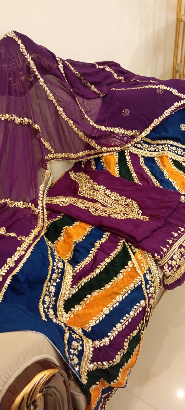 Jashan — Multicolored Chunri & Gota Lehenga Set